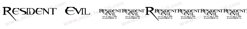 Resident Evil 7(R字体转换